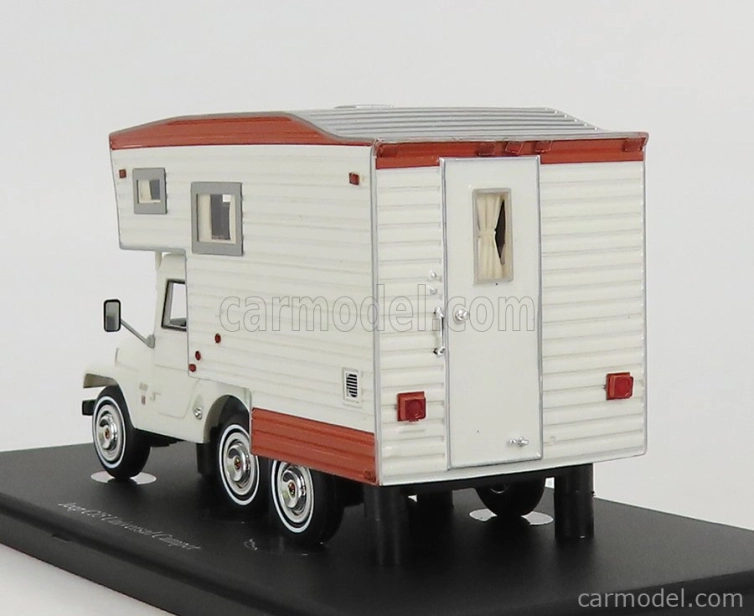 Autocult Jeep Cj5 Universal Camper Usa 1969 1:43 Bílá Červená