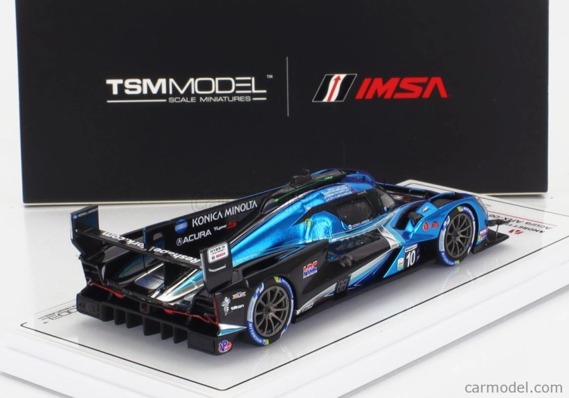 Truescale Acura Arx-06 Gtp 2.4l Twin Turbo V6 Team Wayne Taylor Racing Andretti N 10 Imsa 24h Daytona 2024 Filipe Albuquerque - Ricky Taylor - Brendon Hartley - Marcus Ericsson 1:43 Modrá Černá