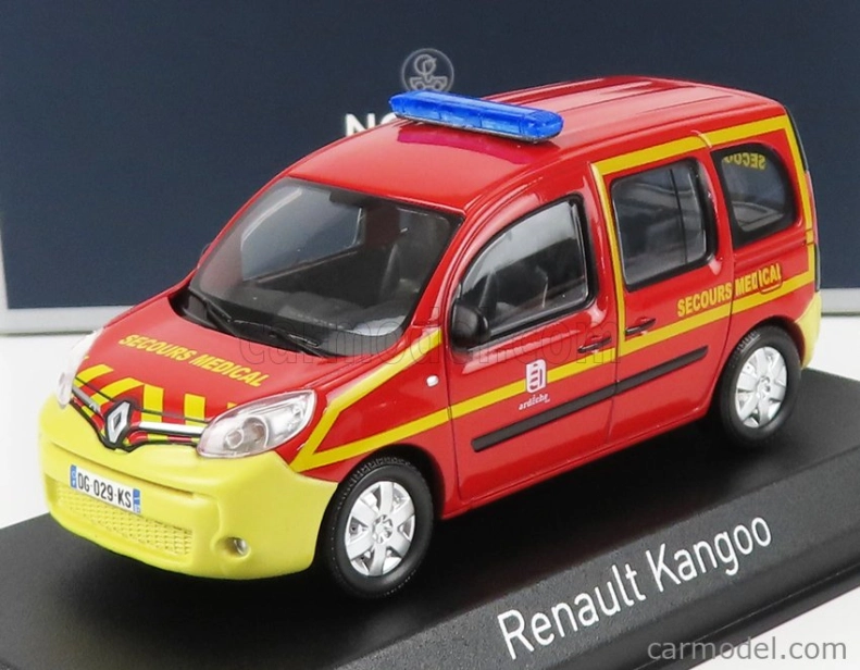 Norev Renault Kangoo Secours Sante Pompiers 2013 1:43 Červeno-žltá