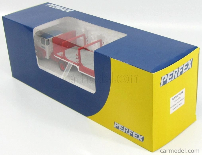 Perfex Unic Izoard Truck Semi-remorque 1958 - Sabine Rancy Cirque - Circus 1:43 Bílá Červená Modrá