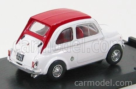 Brumm Fiat 500 595ss Abarth 1964 1:43 Bílá Červená