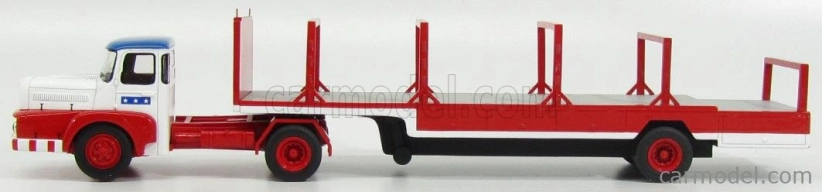 Perfex Unic Izoard Truck Semi-remorque 1958 - Sabine Rancy Cirque - Circus 1:43 Bílá Červená Modrá