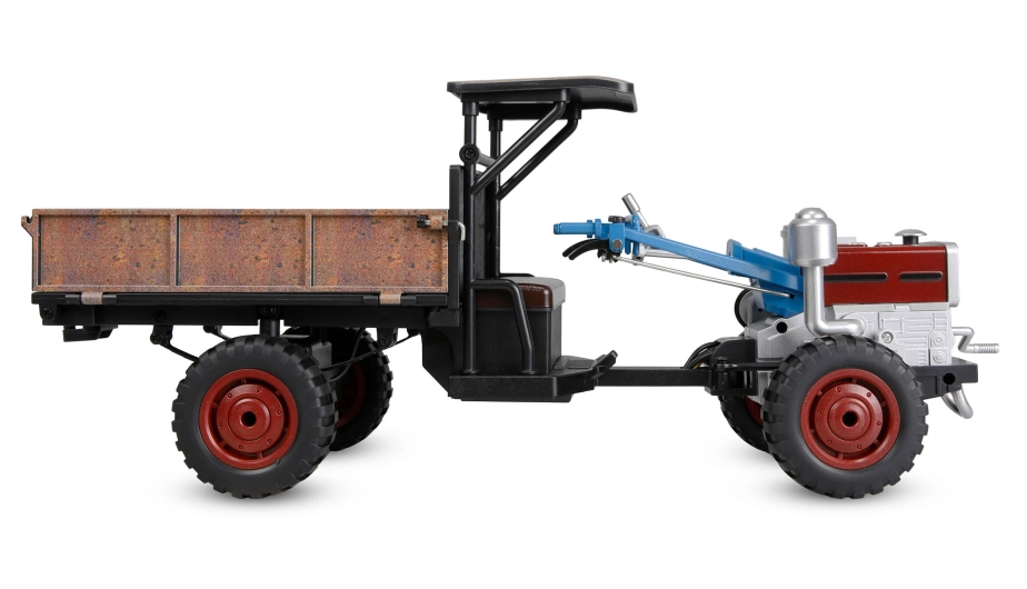 RC Retro traktor-Terra s dymom a svetlom 4WD proporcionálny 1:12 RTR