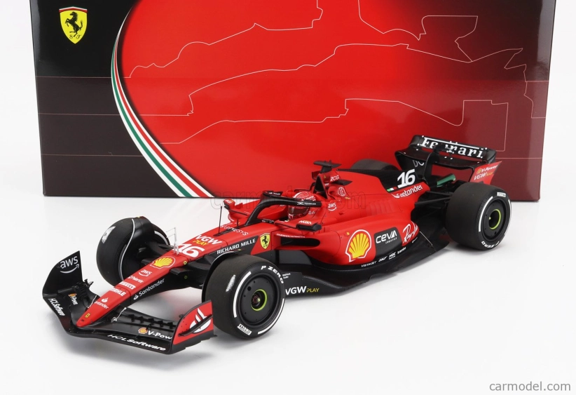 Bbr-models Ferrari F1 Sf-23 Team Scuderia Ferrari N 16 4th Singapore Gp 2023 Charles Leclerc 1:18 Červená Černá