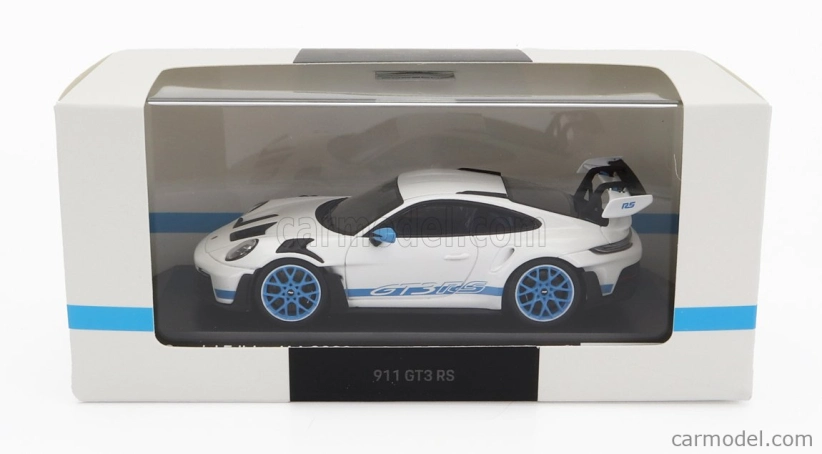 Spark-model Porsche 911 992 Gt3 Rs Iaa Monaco 2023 1:43 Bílá Modrá