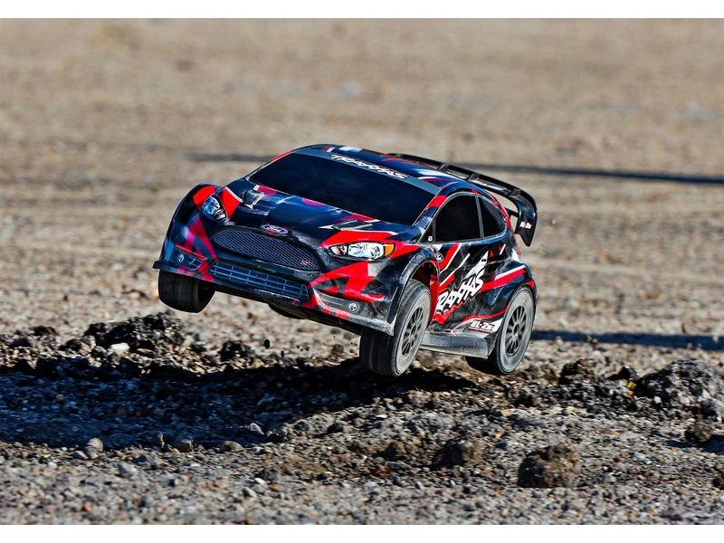 RC auto Traxxas Ford Fiesta 1:10 2BL 4WD RTR, červená