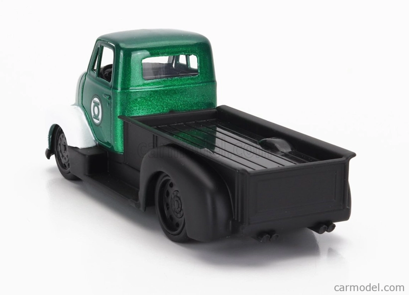 Jada Chevrolet Coe Truck With Green Lantern Figure 1952 1:32 Zelená Černá