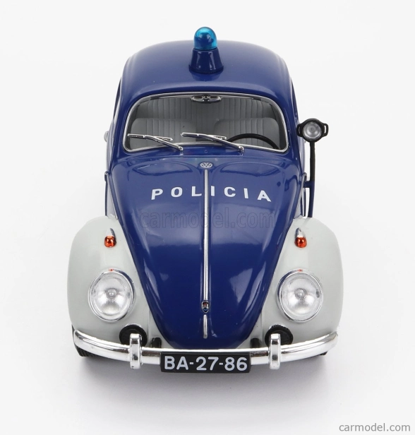 Edicola Volkswagen Beetle Kafer Maggiolino Portugal Policia Police 1974 1:24 modrá biela