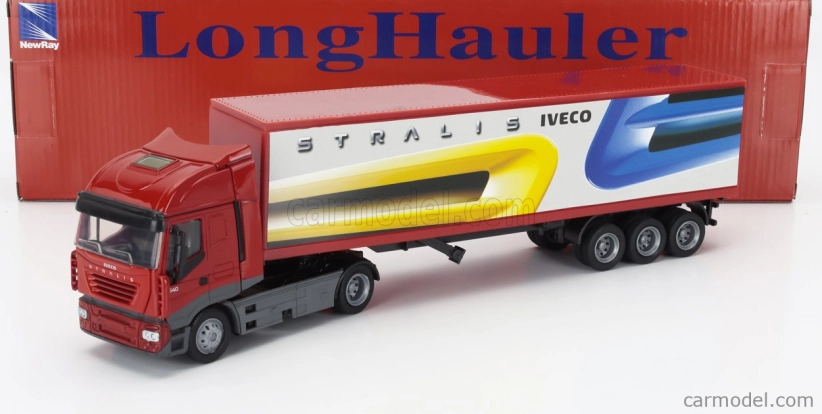 Newray Iveco fiat Stralis 540 Truck Cassonato 2009 1:43 Red