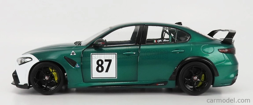 Solido Alfa romeo Giulia Gtam N 87 Nurburgring 2021 1:18 Zelená Biela