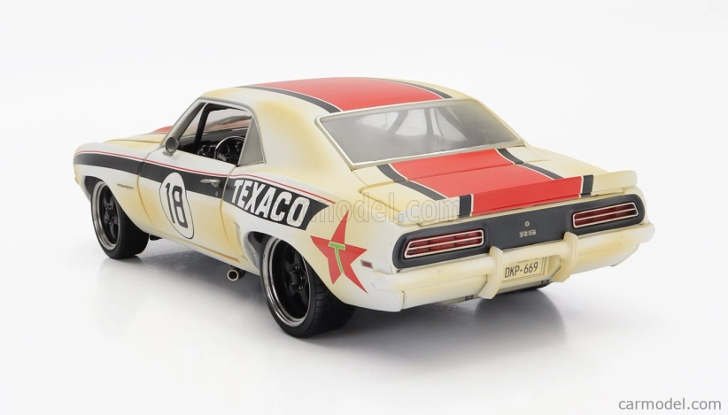 Gmp Chevrolet Camaro Rs Coupe N 18 Texaco Racing 1969 1:18 Biela červená čierna