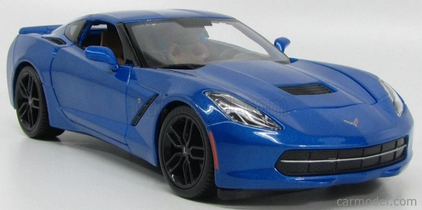 Maisto Chevrolet Corvette Z51 Coupe Stingray 2014 1:18 Blue Met