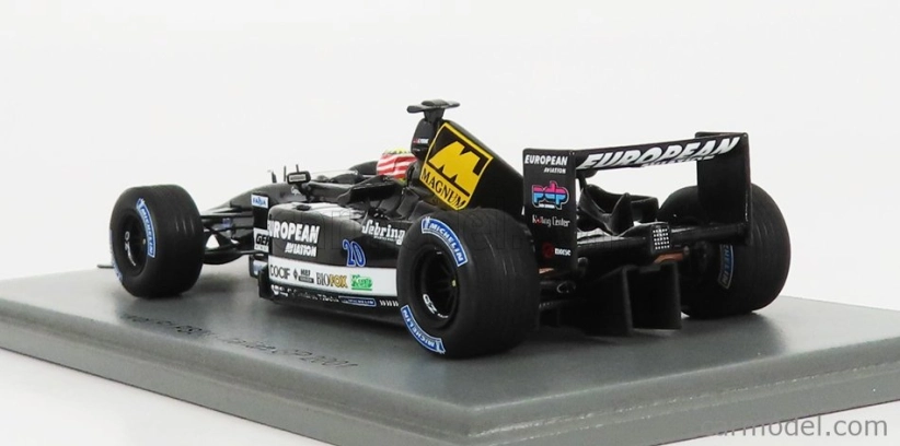 Spark-model Minardi F1 Ps01 Team European N 20 Season 2001 Alexander Yoong 1:43 Černá Bílá