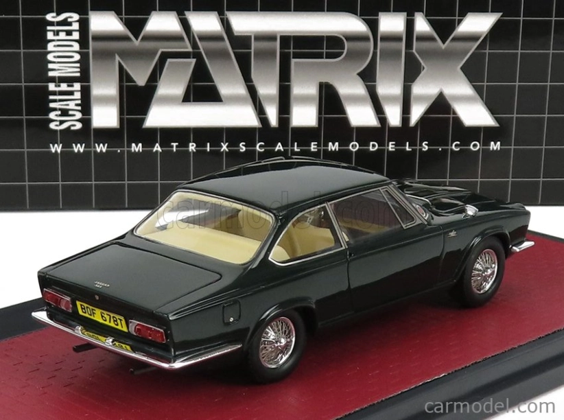 Modely v mierke Matrix Jaguar S-type Frua 1966 1:43 Tmavo zelená