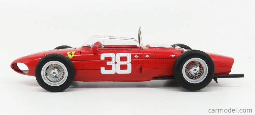 Cmr Ferrari F1 Dino 156 Sharknose N 38 Majster sveta 3. Monaco Gp 1961 Phil Hill 1:18 Červená