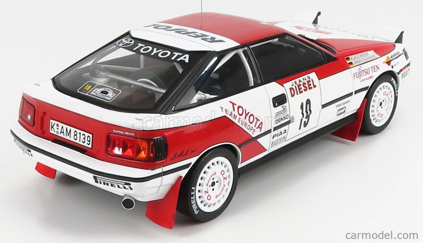 Ixo-models Toyota Celica Gt-4 St165 N 19 Rally Sanremo 1990 A.schwarz - K.wicha 1:18 Biela červená
