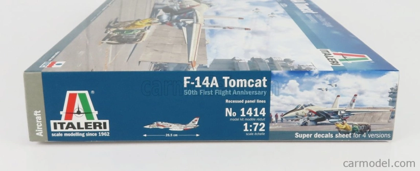 Italeri Grumman F-14a Tomcat Military Airplane 1974 1:72 /