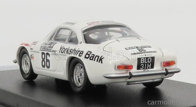 Trofeu Renault Alpine A110 N 86 Rally Rac Lombard 1972 J.robinson - D.rodgers 1:43 Bílá