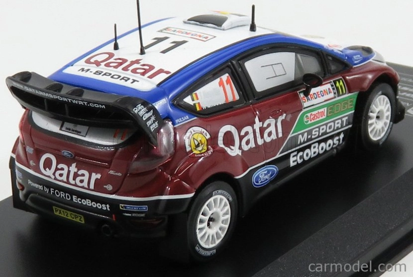 Ixo-models Ford england Fiesta Rs Wrc N 11 Rally Sardegna Taliansko 2013 T.neuville - N.gilsoul 1:43 Bordeaux Blue White