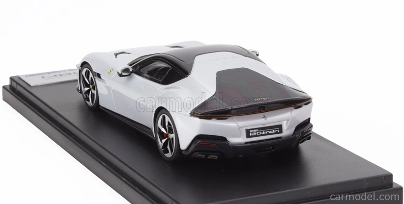 Looksmart Ferrari 12 Cilindri V12 830cv 2024 1:43 Bianco Artico - Biela s čiernou
