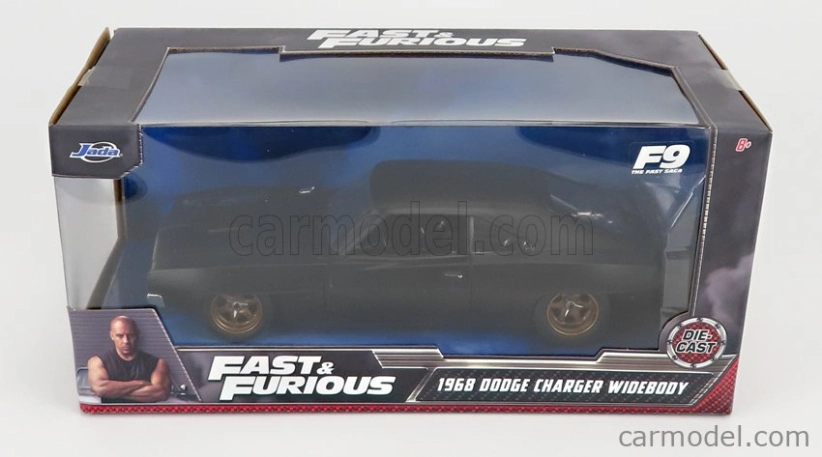 Dodge Charger Widebody 1968 od Jada Dodge Dom - Fast & Furious 1:24 Primer Black
