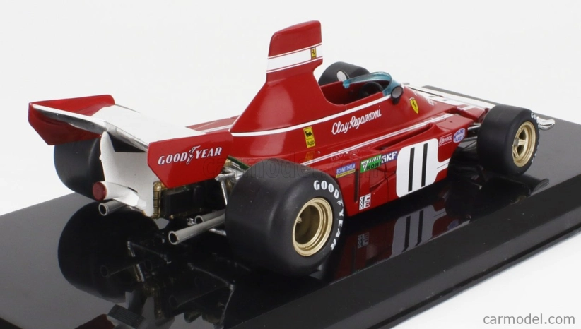 Edicola Ferrari F1 312 B3-74 N 11 Sezóna 1974 Clay Regazzoni - Con Vetrina - S vitrínou 1:24 červená biela