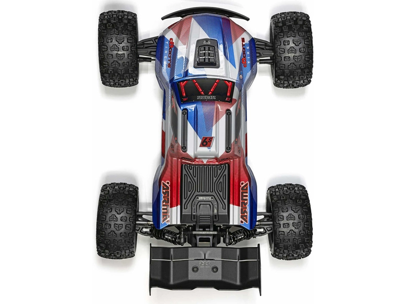 RC auto Arrma Kraton 6S V6 BLX 1:8 4WD RTR, modrá/růžová