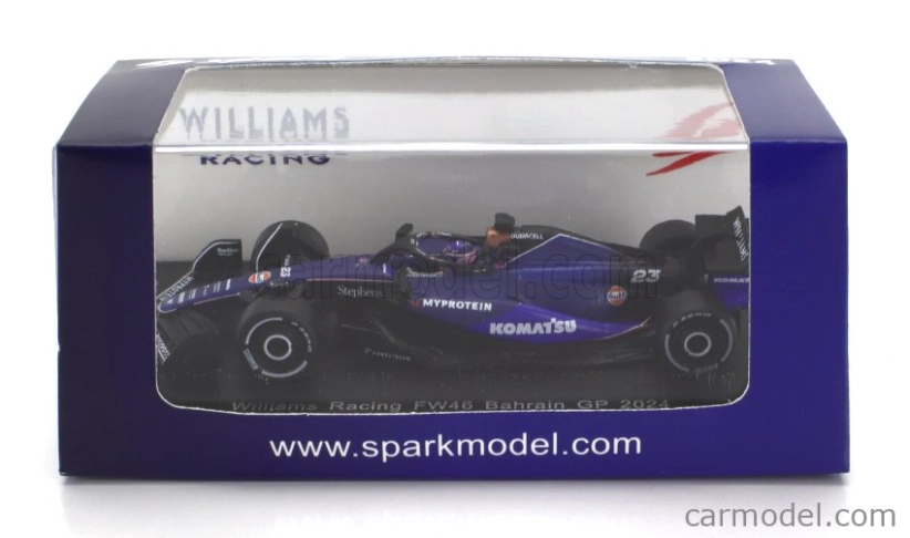 Spark-model Williams F1 Fw46 Team Williams Racing N 23 Season 2024 Alexander Albon 1:64 2 Tóny Modré