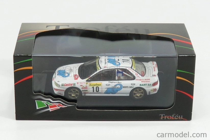 Trofeu Subaru Impreza N 10 Rally Montecarlo 1997 O.burri - C.hofmann 1:43 Bílá