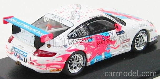 Minichamps Porsche 911 Gt3 N 33 Carrera Cup Asia Macau 2007 M.weng Sun 1:43 Biela svetlomodrá červená