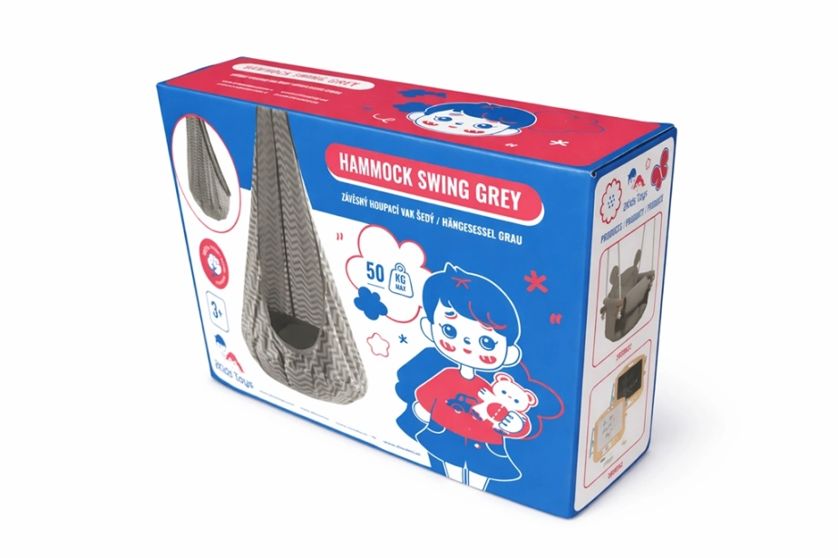 2Kids Toys Závesná hojdačka sivá