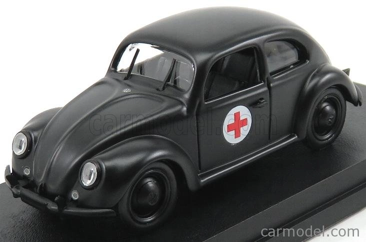 Rio-models Volkswagen Beetle Vojenská sanitka 1943 1:43 čierna