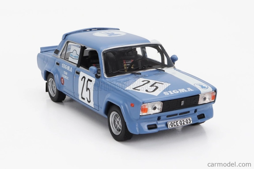 Ixo-models Lada fiat 2105 Vfts N 25 Rally Pribram 1986 1:43, modrá