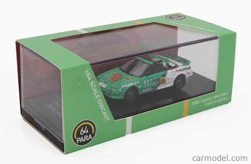 Paragon-models Toyota Mr2 Mki N 09 Aw11 Fujifilm Lhd 1995 1:64 Zelená Bílá