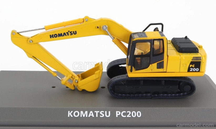 Edicola Komatsu Pc200lc Hybrid Escavatore Cingolato - Tractor Excavator 1:72 Žlutá Černá