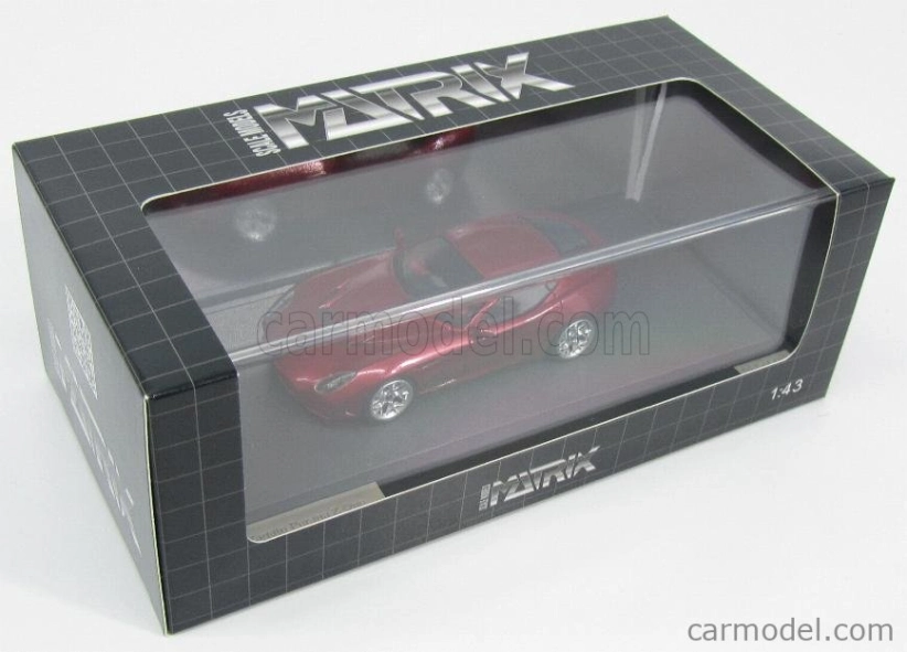 Modely v mierke Matrix Zagato Perana Z-one Coupe 2009 1:43 Red Met
