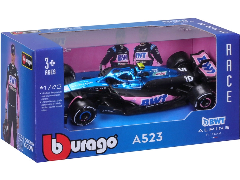 Bburago Renault F1 A523 Team Bwt Alpine F1 N 31 1:43, modrá