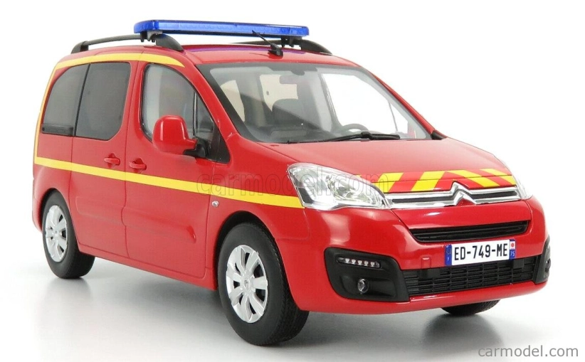 Norev Citroen Berlingo Pompiers 2017 1:18 Červená