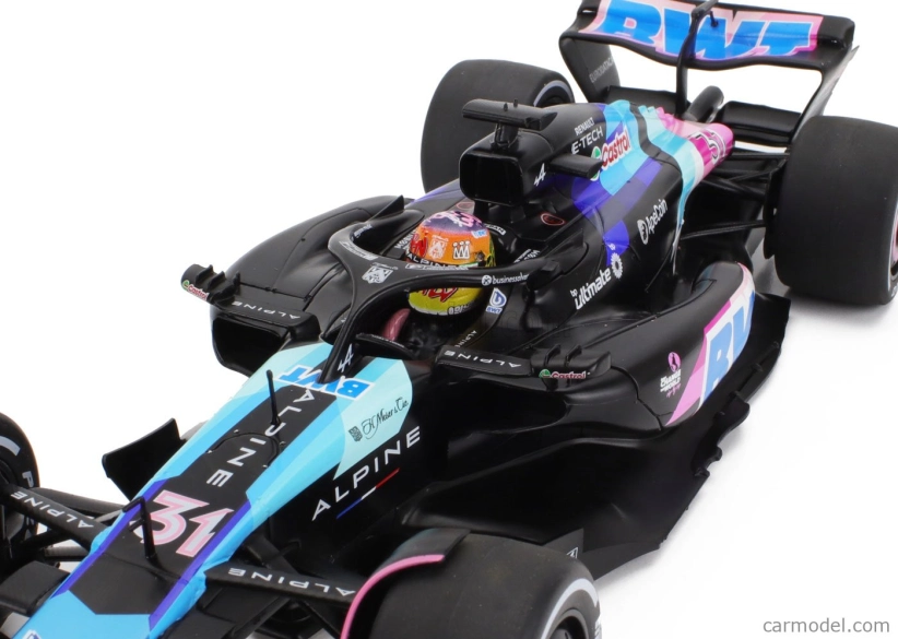 Solido Alpine F1 A524 Team Bwt Alpine N 31 Miami Gp 2024 Esteban Ocon 1:18 Černá Modrá Růžová