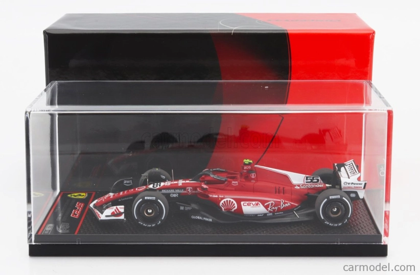 Bbr-models Ferrari F1 Sf-23 Team Scuderia Ferrari N 55 Las Vegas Usa Gp 2023 Carlos Sainz 1:43 červená biela čierna