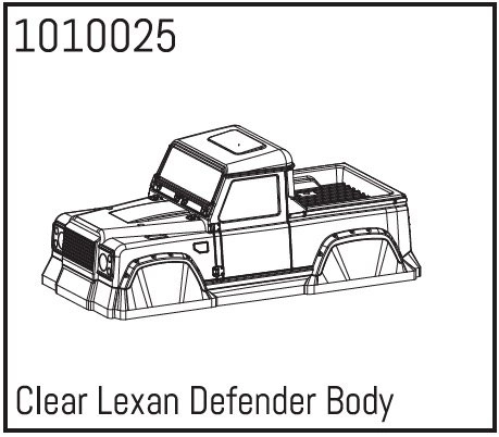 HBP240129 - (1010025) Clear Lexan Defender Body
