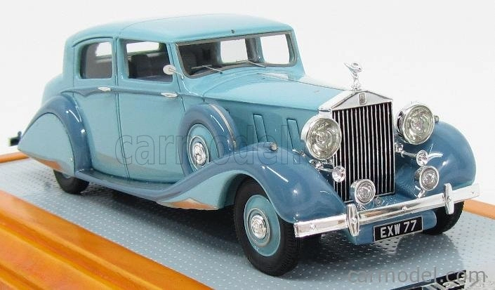 Ilario-model Rolls royce Piii 3cp200 Sedanca De Ville Hooper 1938 1:43 2 Tóny Modré