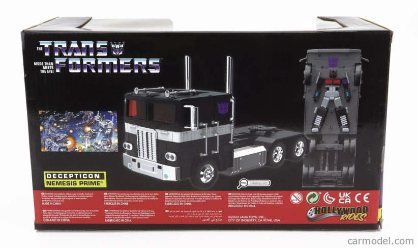 Jada Peterbilt 352 ťahač 3-assi 1979 - Nemesis Prime Transformers 1:24 čierna