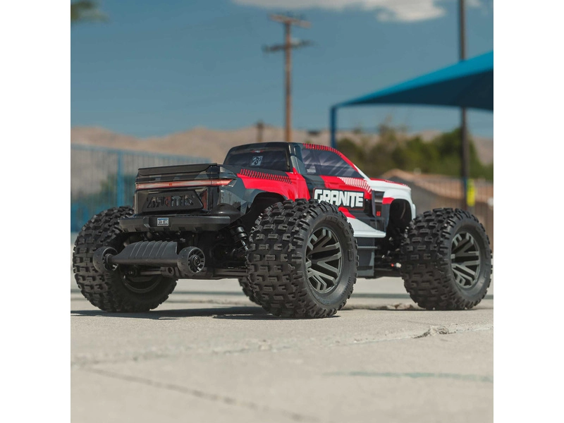 RC auto Arrma Granite 223S BLX 1:10 4WD RTR DSC, červená