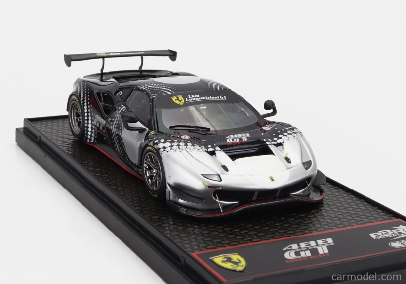 Bbr-models Ferrari 488 Gt Modificata 2020 1:43 Modrá strieborná