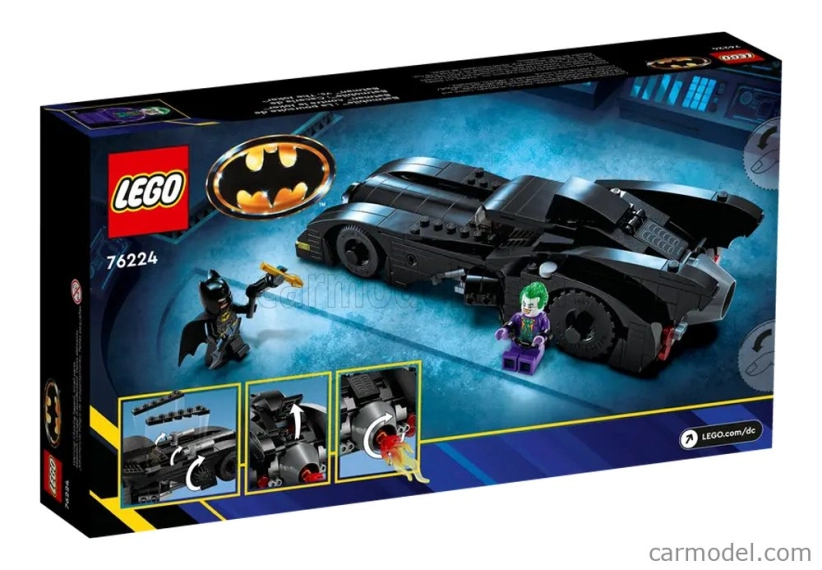 Lego Batman Lego - Batmobile - Batman Vs The Joker - 438 Pezzi - 438 Pieces Black