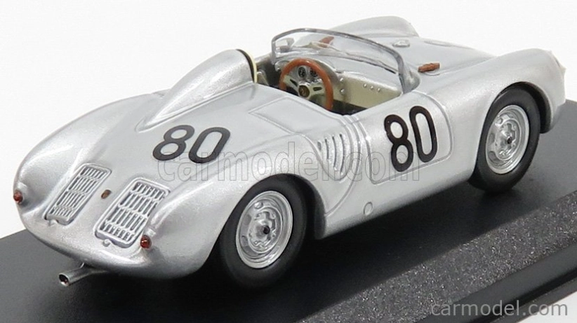 Najlepší model Porsche 550 Rs N 80 Targa Florio 1958 Scarlatti - Barth 1:43 Silver