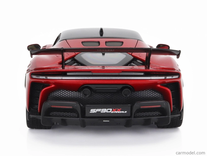 Bburago Ferrari Sf90xx Stradale 2024 1:18 Rosso Magma - Červená S Černou