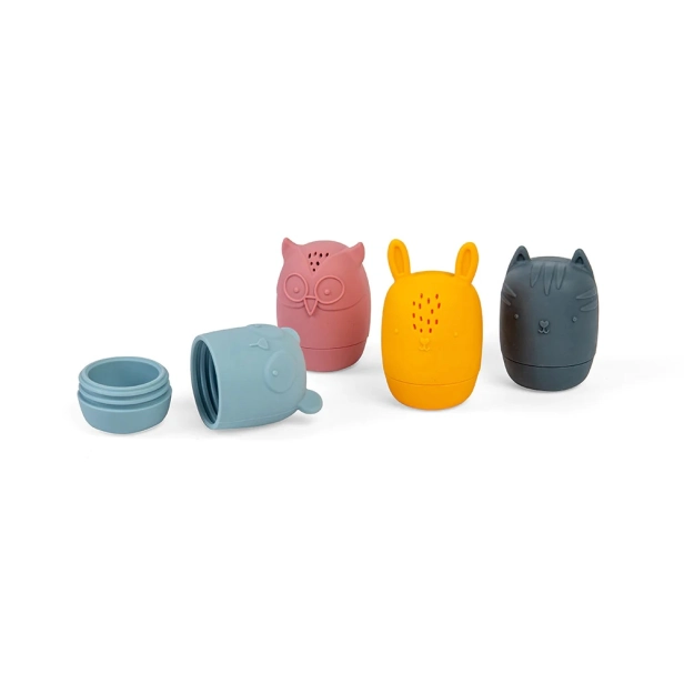 Bigjigs Toys Silikónové plyšové zvieratká do kúpeľa