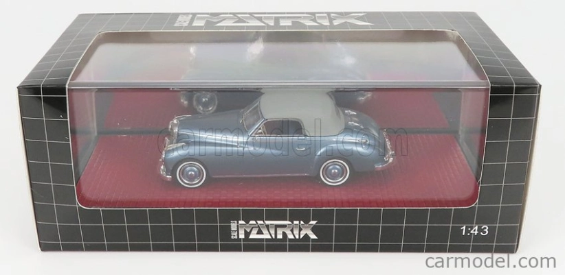 Matrix scale models Mercedes benz 220a (w187) Wendler Cabriolet Closed 1952 1:43 Light Blue Met Grey